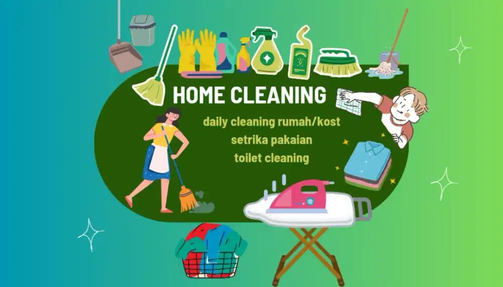 jasa bersih-bersih dan setrika panggilan