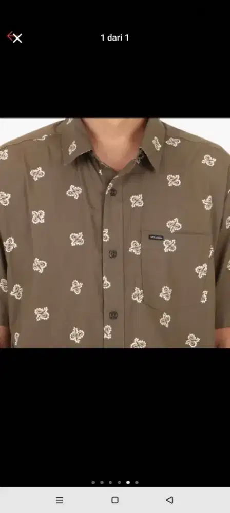 Atasan Kerah Pria Volcom Ori