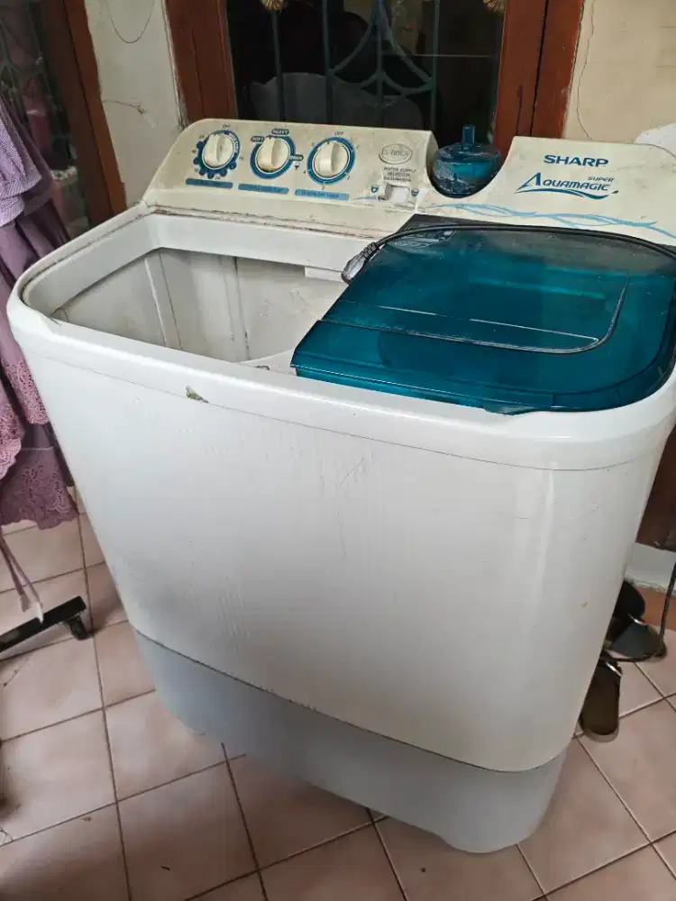 Mesin cuci sharp 2 tabung kapasitas 8kg