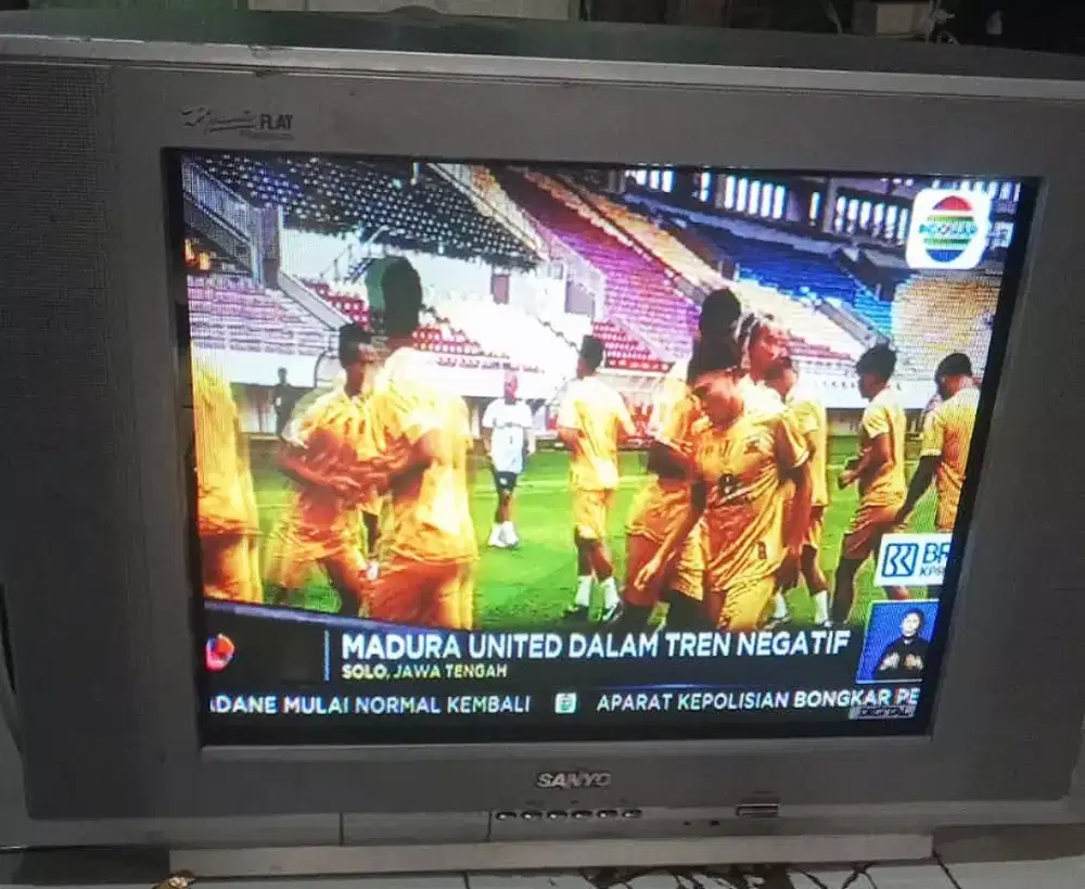TV 21 INC SANYO LAYAR DATAR BAGUS NORMAL & GAMBAR BENING #WISMA ASRI #