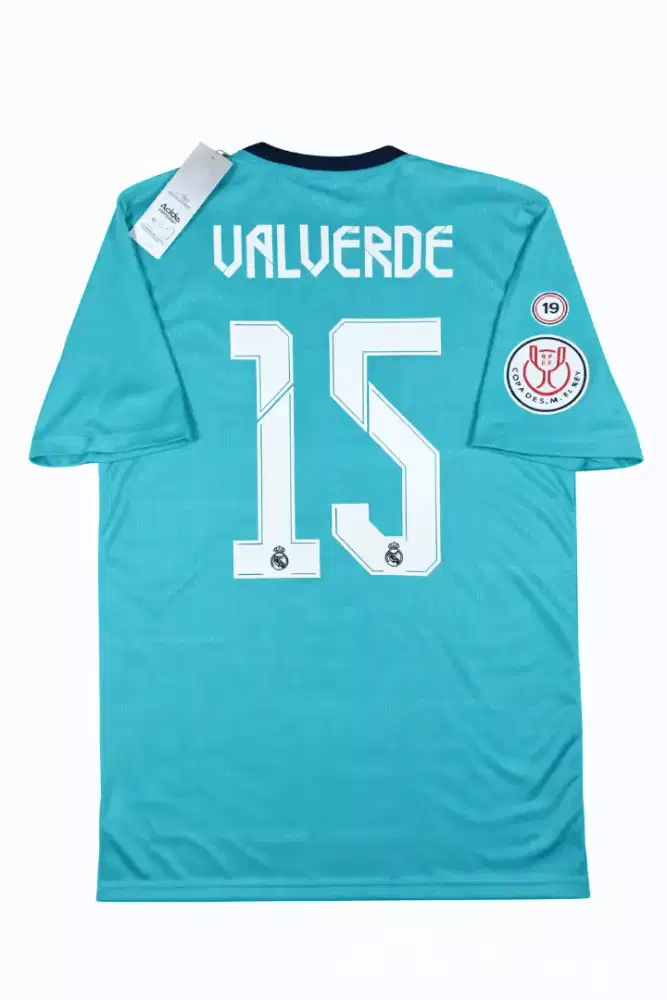 Jersey kaos baju bola original real madrid 2021 third size M