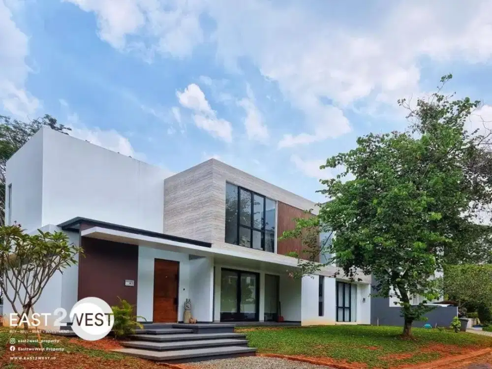 Jual Rumah The Icon Cluster Simplicity BSD City Tangerang Modern Kontemporer Bagus Nyaman Siap Huni