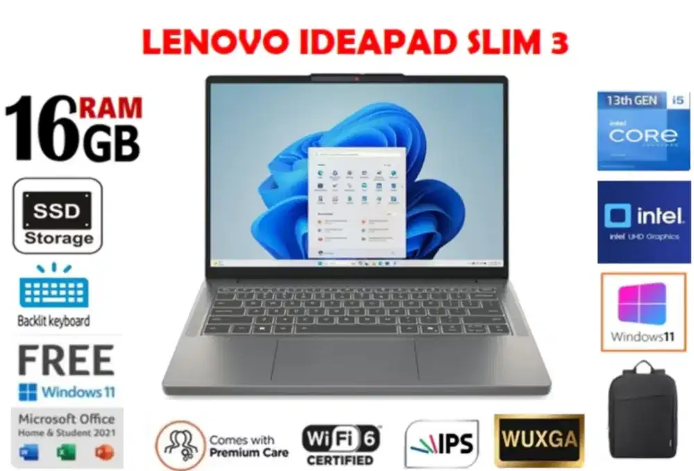 Ready Lenovo Ideapad slim 3 Intel core i5 Promo di KLA Komputer