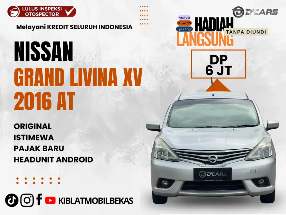 NISSAN GRAND LIVINA XV 1.5 MATIC 2016 DP MURAH