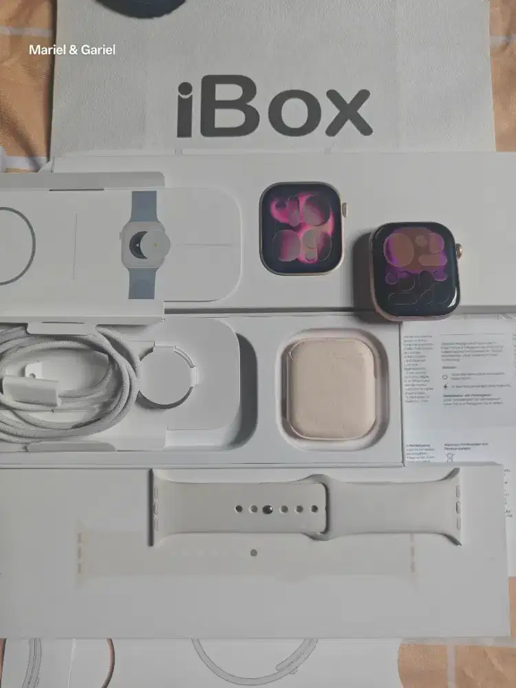 Apple Watch iWatch Series 11 46mm iBox Resmi Rose gold BH 100% Perfect