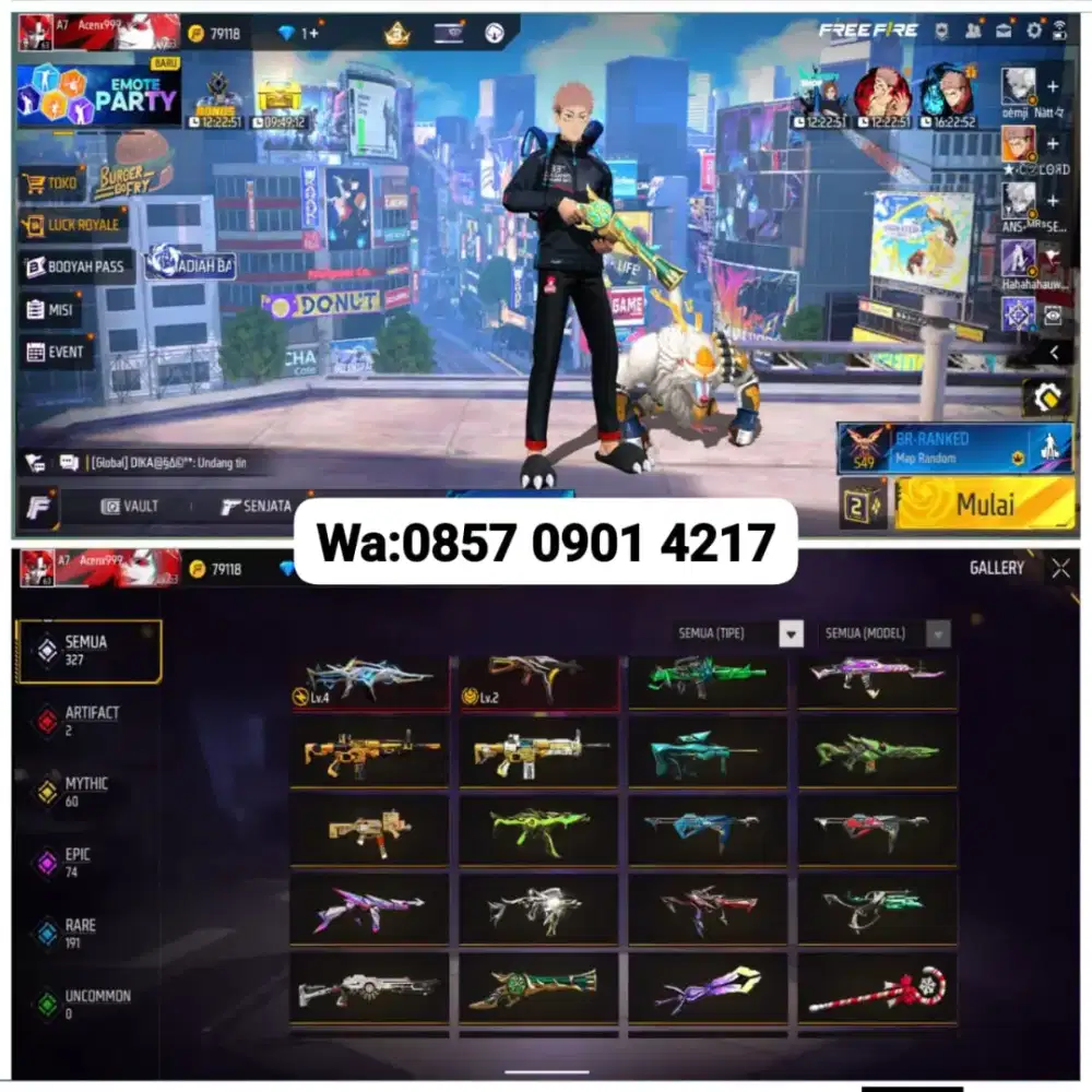 JUAL AKUN GAME-RS FF TERPERCAYA DAN AMANAH MINAT LANGSUNG PM