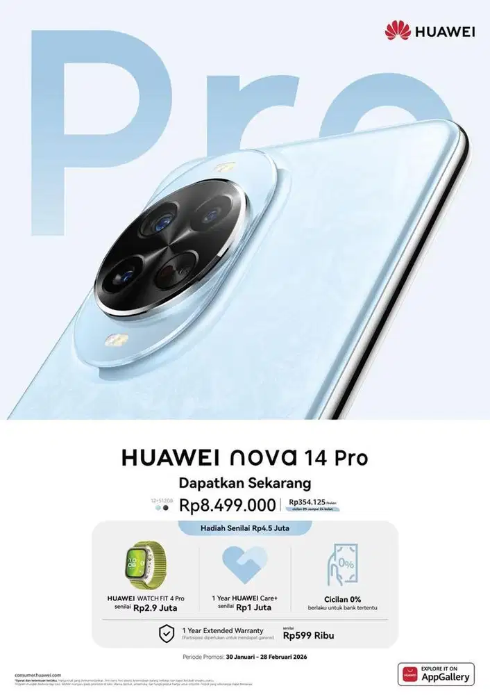 HUAWEI nova 14 Pro Smartphone | 12/512 | 50 MP front dual camera