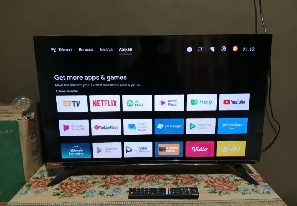 Dijual TV Android CHANGHONG  32 inch L32H7 + Remot Asli dan Kotak TV