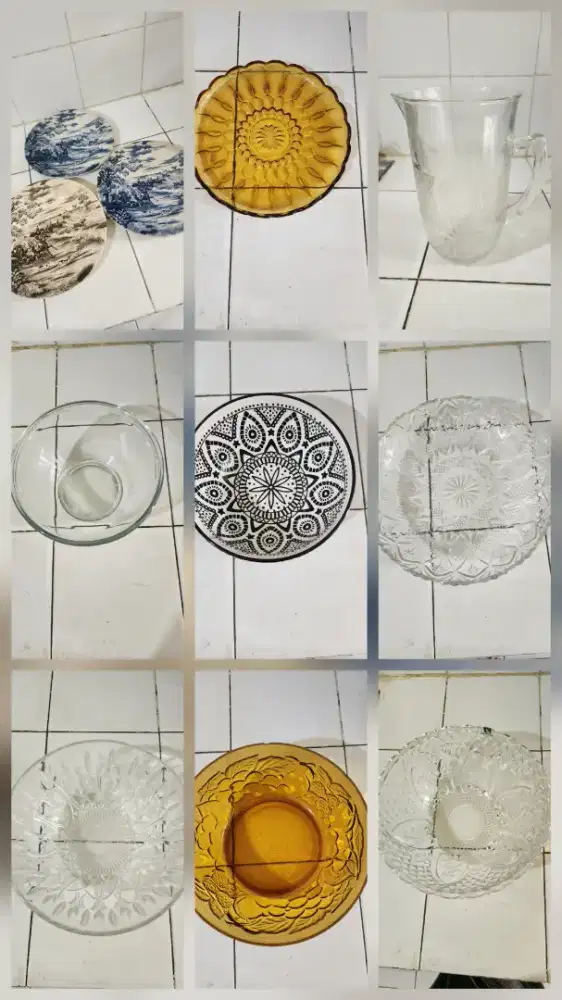 Diambil satu paket Mangkuk, Mug, dan Piring Vintage