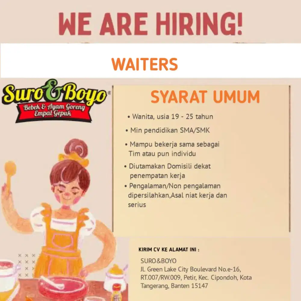 Urgent wanita yg niat kerja