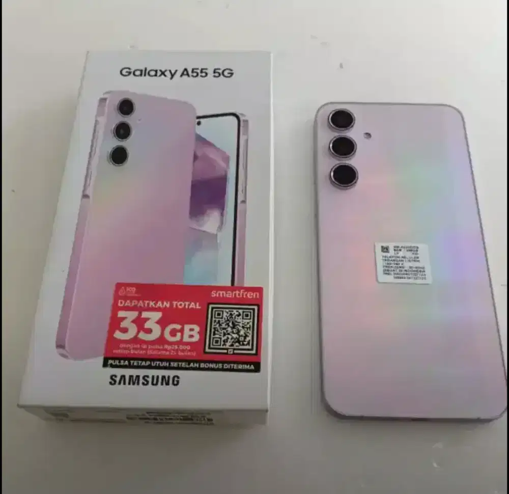Samsung A55 5G ram 16gb (8+8) memori 256gb garansi resmi