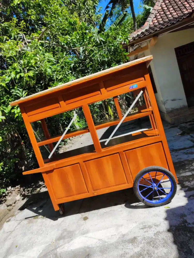 Gerobak Angkringan Bakso Mie Ayam PeceL Bubur Sate Martabak Ronde dlL