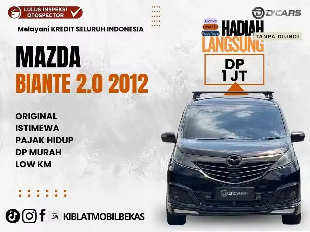 MAZDA BIANTE 2.0 MATIC 2012 DP MURAHHH