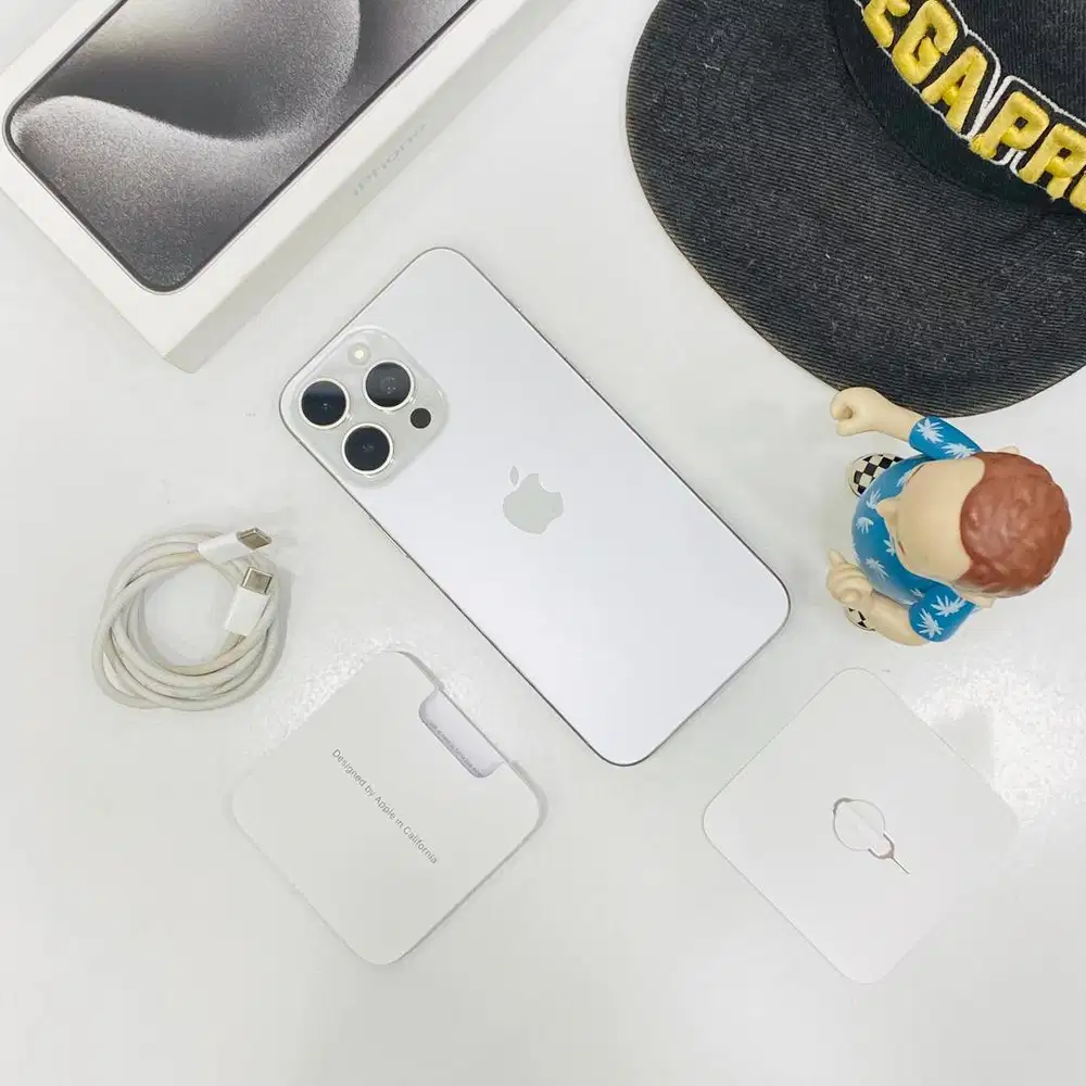 Second iphone 15 promax 256 gb space white titanium ex ibox