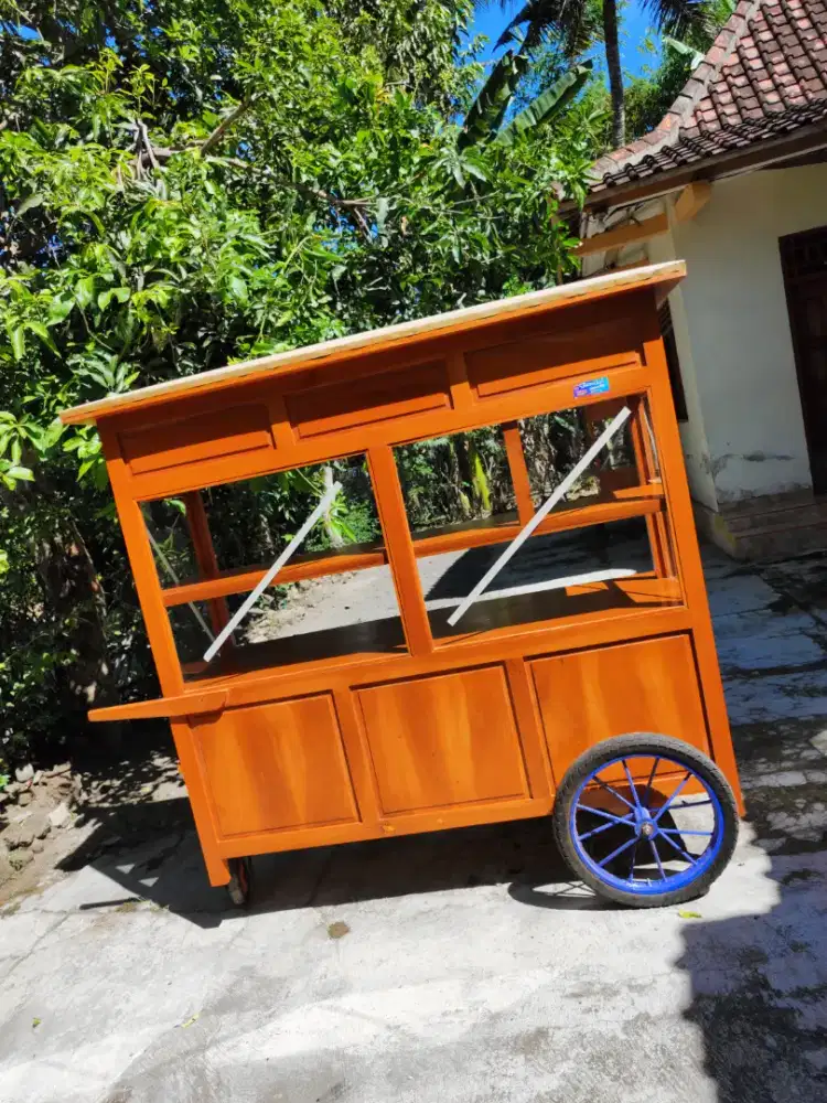 Gerobak Angkringan Bakso Mie Ayam PeceL Bubur Sate Martabak Ronde dlL