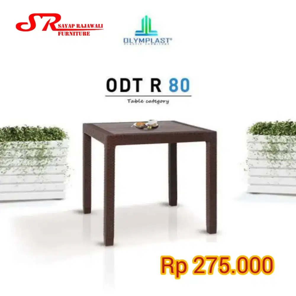 Meja Makan Plastik Olymplast Bisa Dibongkar Pasang Murah Jogja (Ars)