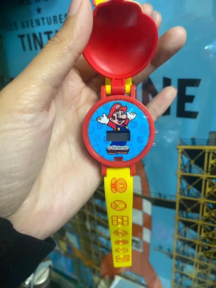 New Koleksi Jam Gashapon Super Mario Mushroom Watch Japan