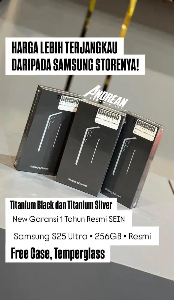Samsung S25 ultra 256gb new lebih murah dari harga store