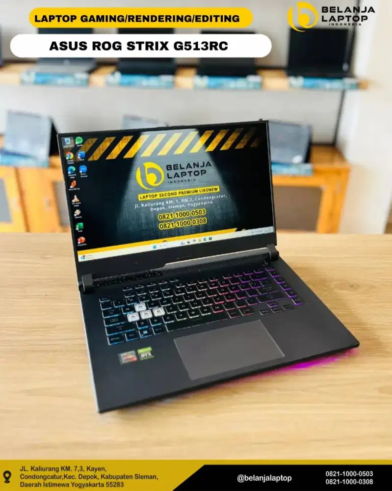 ASUS ROG STRIX G513RC - R735B7G-O/ R7-6800H16GB/512GB/RTX3050 4GB/144H