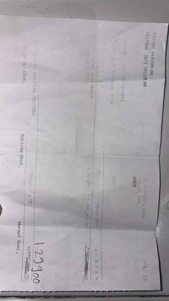 itel a100c 8gb second baru