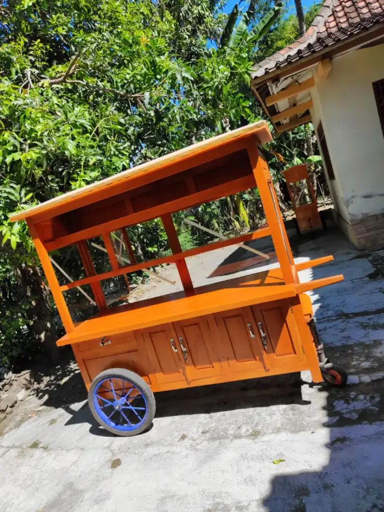 Gerobak Angkringan Bakso Mie Ayam PeceL Bubur Sate Martabak Ronde dlL