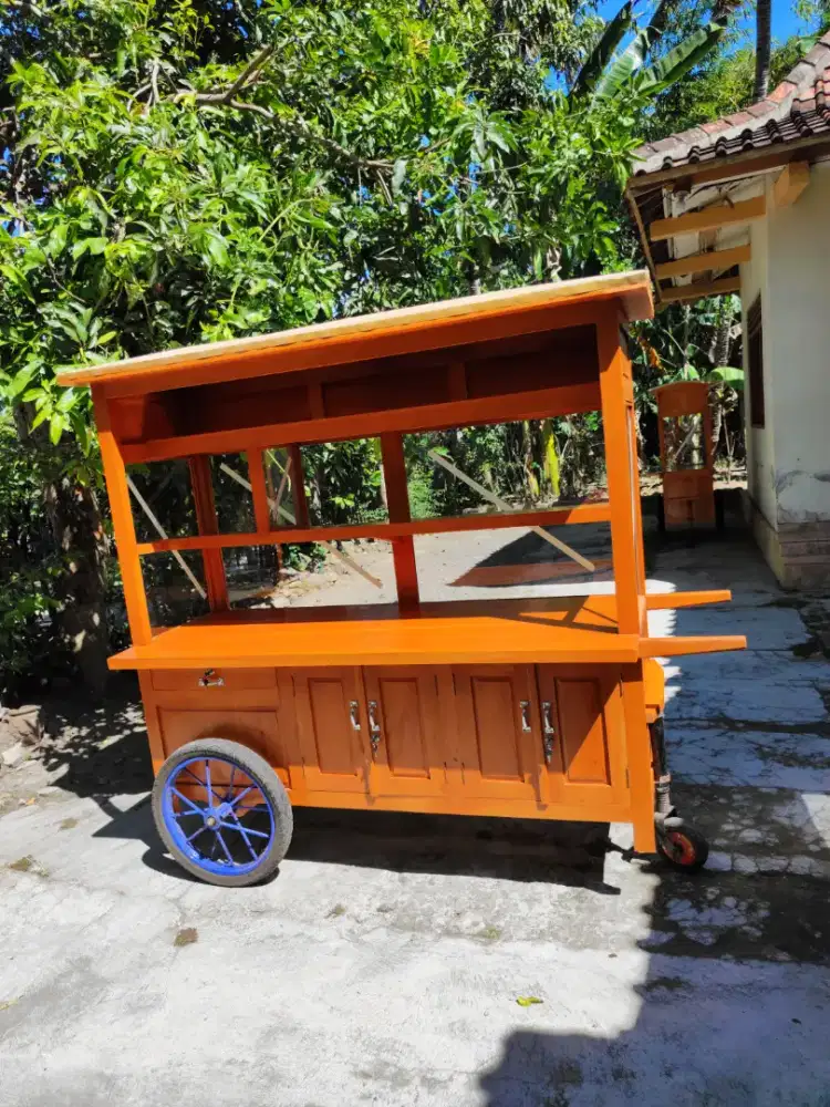 Gerobak Angkringan Bakso Mie Ayam PeceL Bubur Sate Martabak Ronde dlL