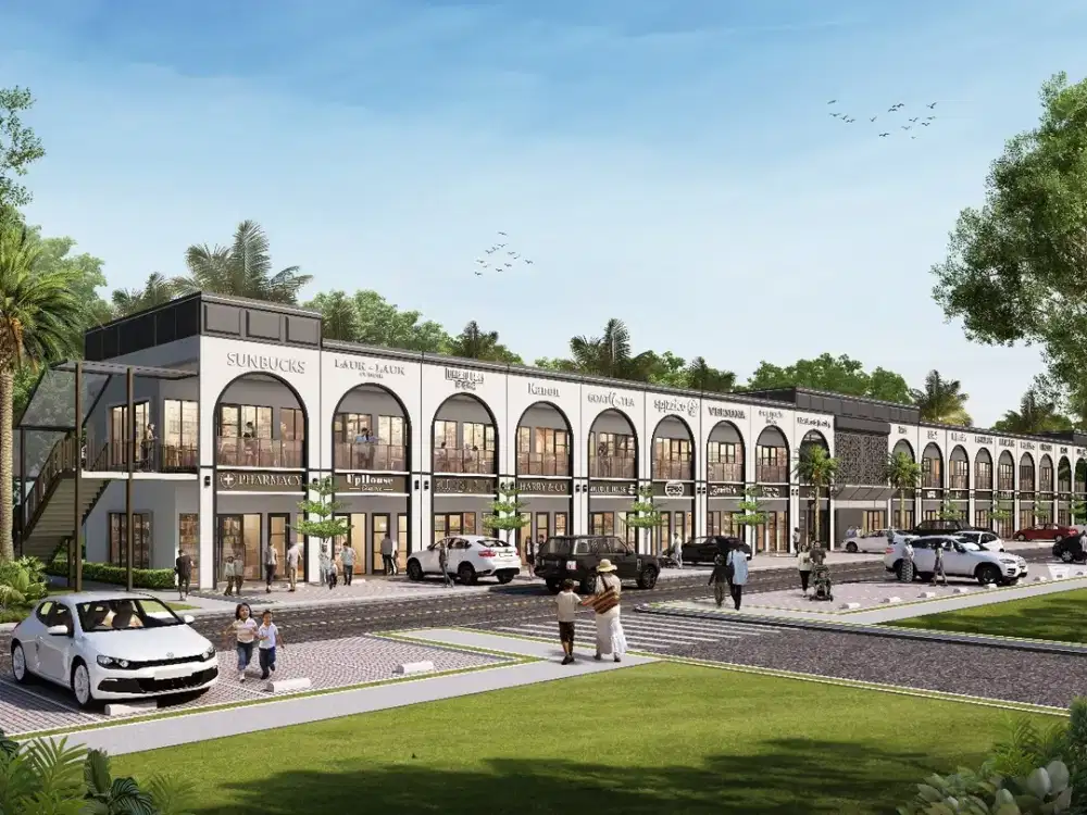 Ruko SOHO 2 Facade konsep Alfresco Dining JBD Jakarta Garden City