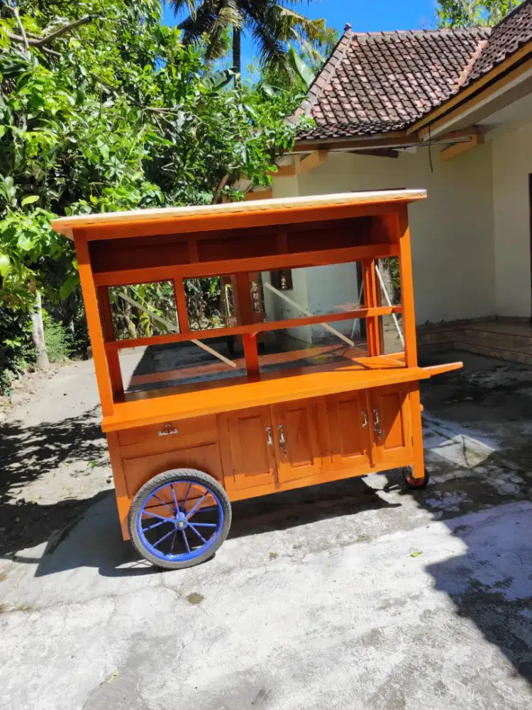 Gerobak Angkringan Bakso Mie Ayam PeceL Bubur Sate Martabak Ronde dlL