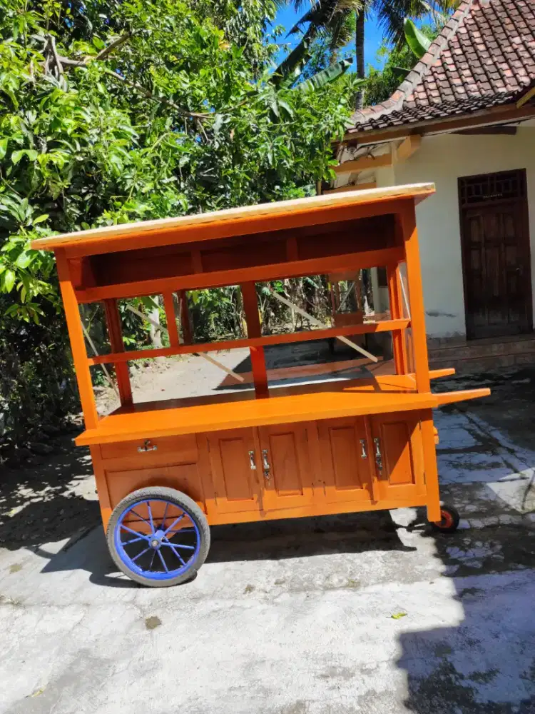 Gerobak Angkringan Bakso Mie Ayam PeceL Bubur Sate Martabak Ronde dlL