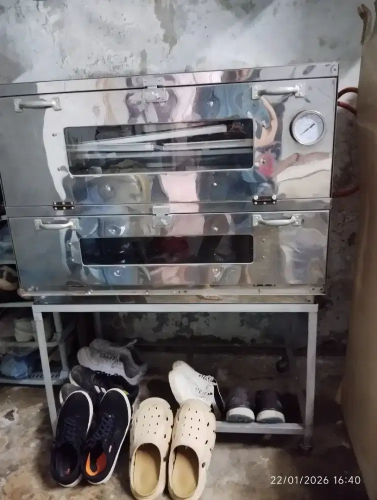 Open gas stainless 2 pintu