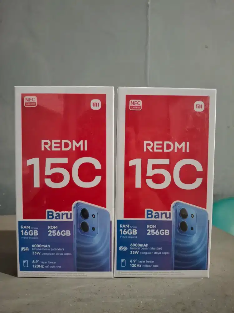 REDMI 15C RAM 8/256 GB GARANSI RESMI
