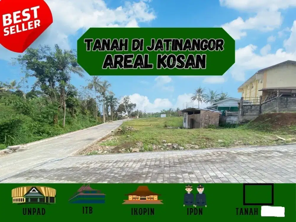 TANAH SIAP BANGUN DI JATINANGOR DEKAT KAMPUS