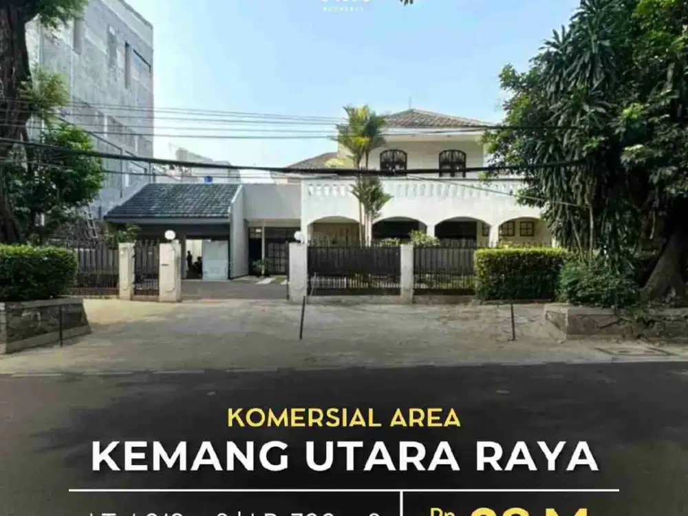Rumah Siap Huni Area Komersil di Kemang Utara Raya Jakarta Selatan