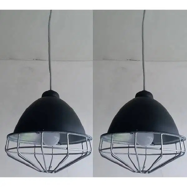 Vintage lampu industrial gudang untuk kerja terbuat dari aluminium kap