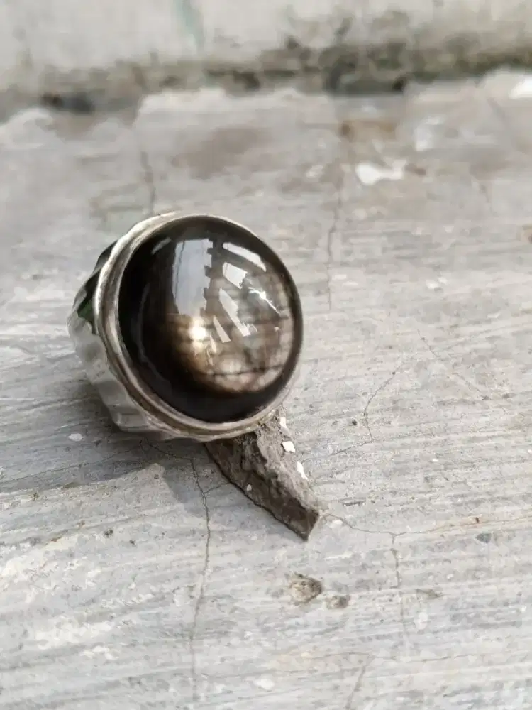 Black Safir Star big size batang perak