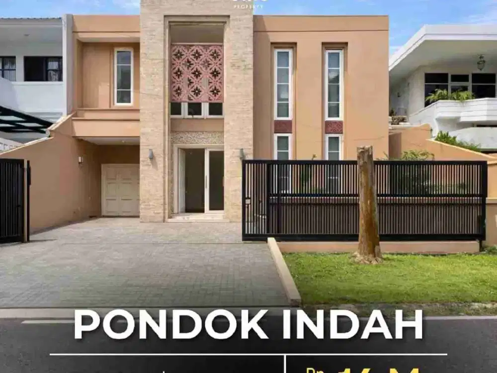 Rumah Siap Huni Depan Taman di Pondok Indah Jakarta Selatan