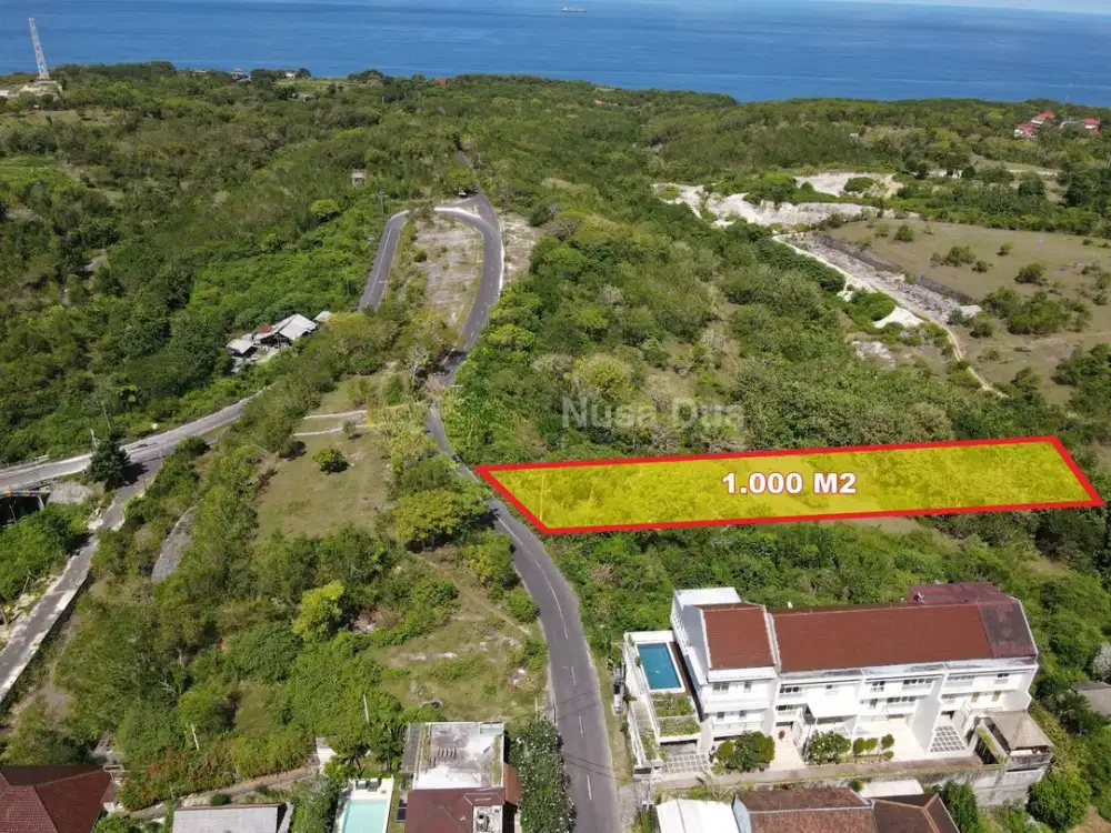 Dijual Tanah Ocean View di Jalan Bali Cliff, Ungasan Harga MURAH BANGET