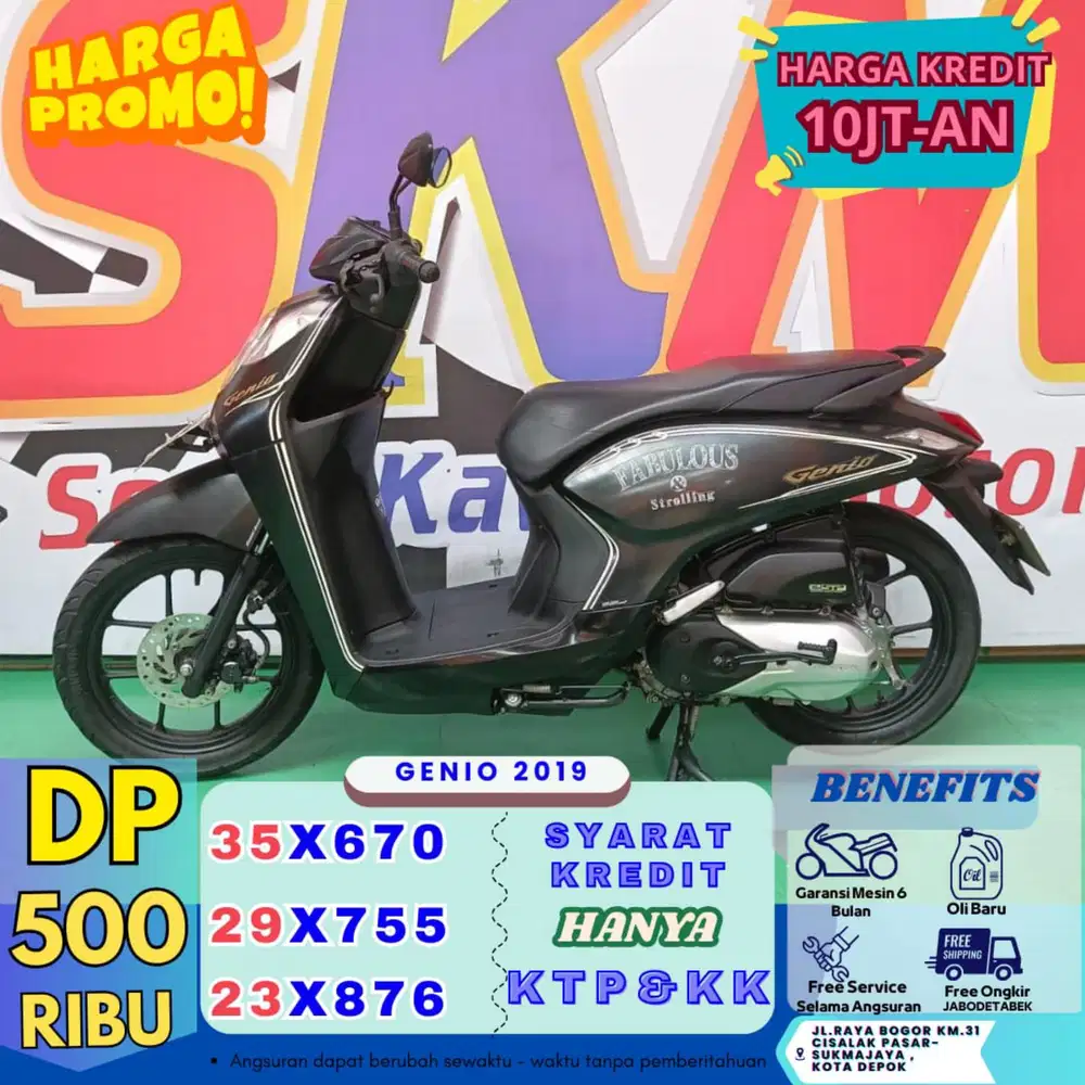 Dp 500rb kredit genio cbs iss 2019 second like new