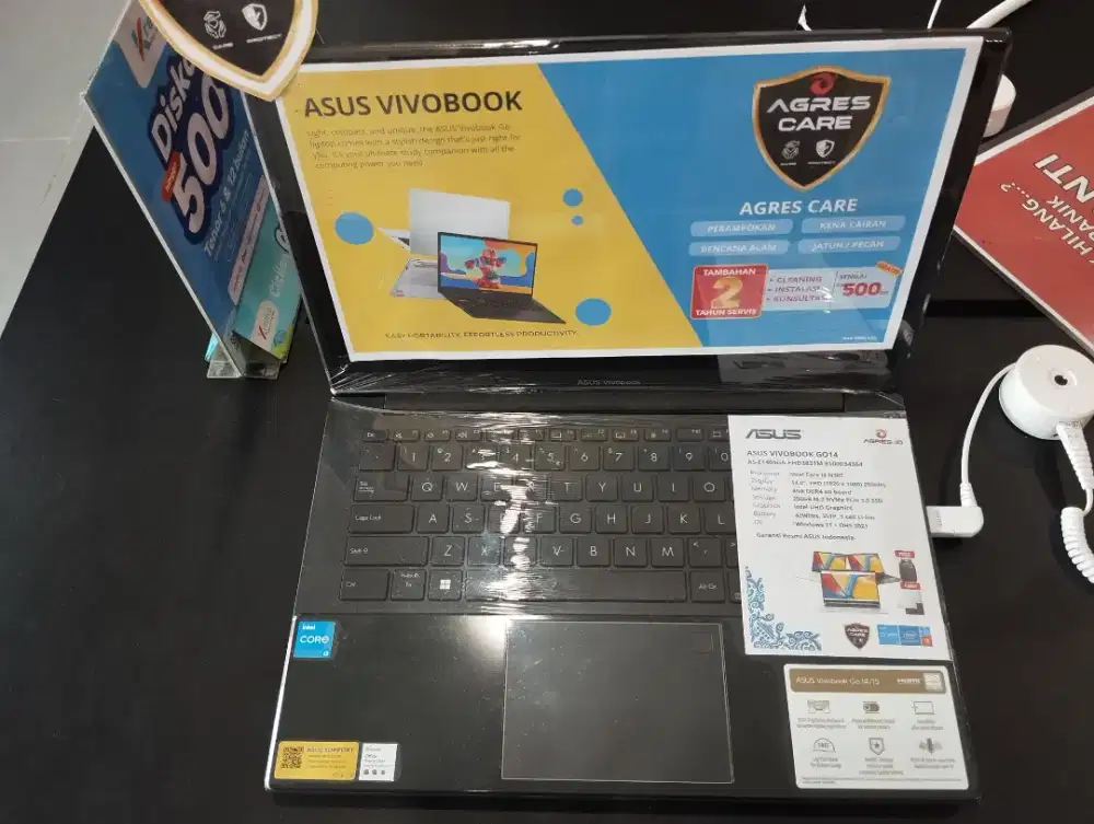 New! Laptop Asus Vivobook GO14 Intel Core 3 256 GB