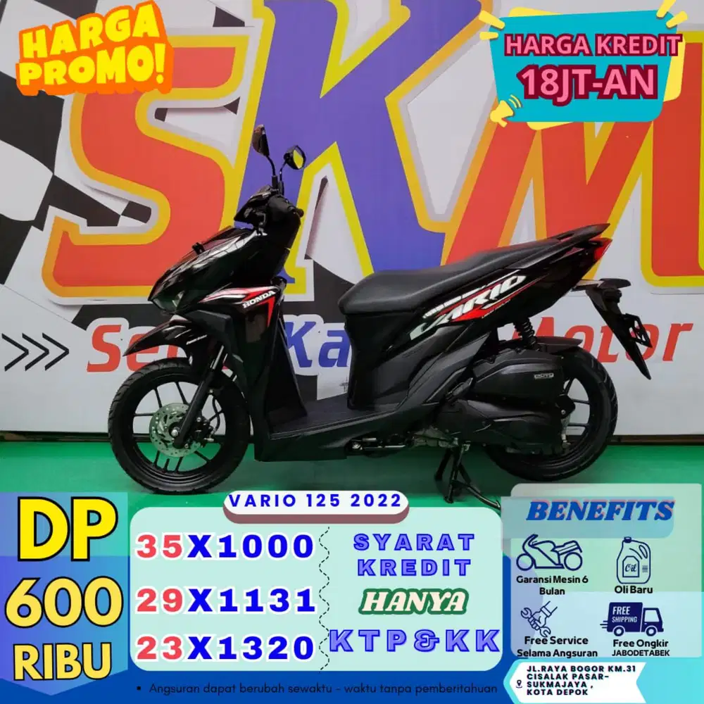 Dp600rb bawa pulang vario 125 2022 second like new
