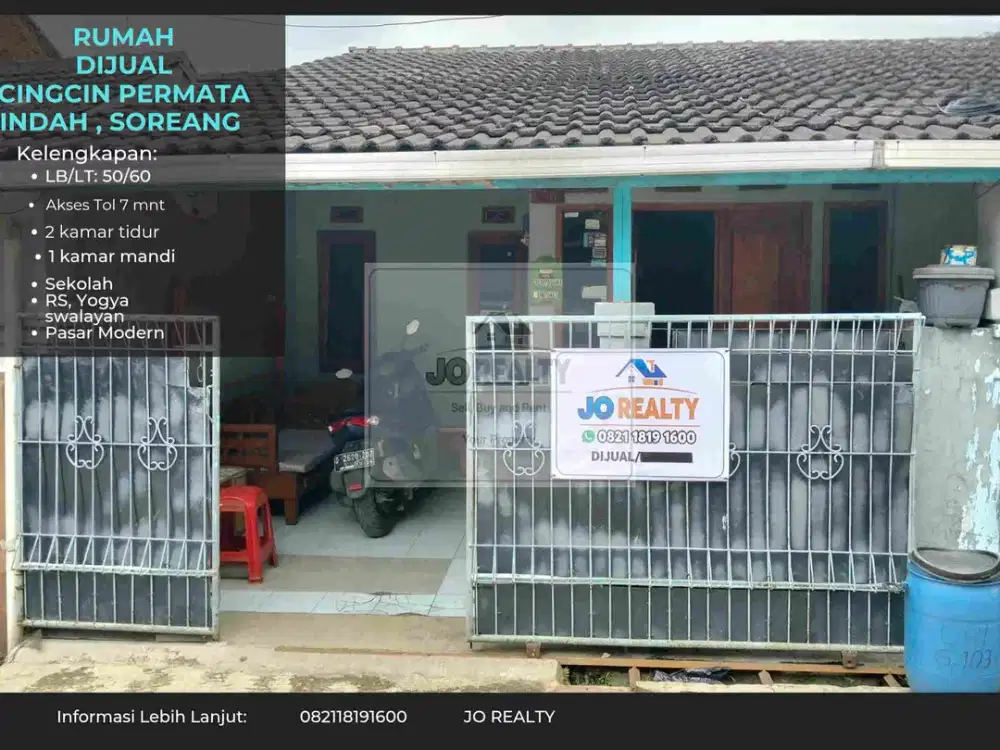 Cingcin Permata Indah, Rumah dijual di lokasi strategis, akses Tol mudah, dekat area Komersil