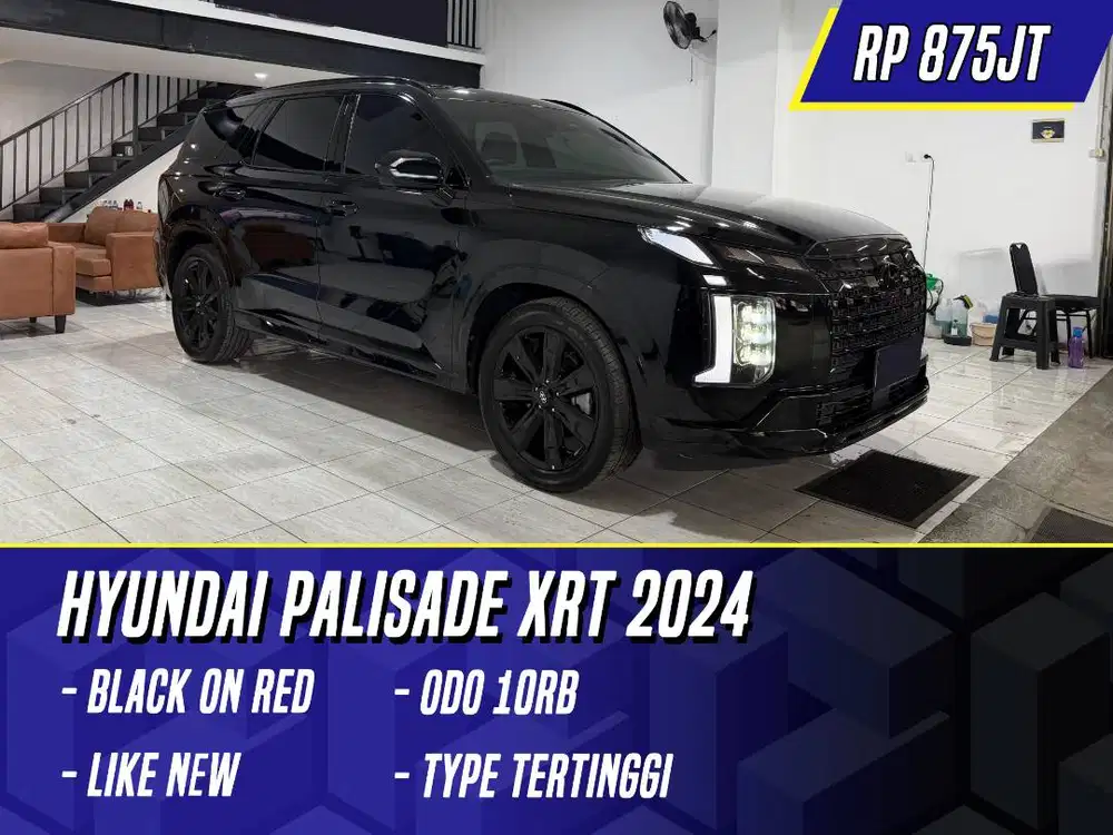 Hyundai Palisade Signature XRT 2024 Black on Red Hitam