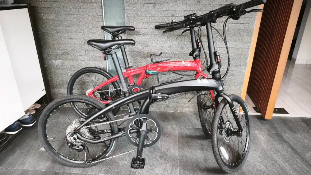 Tern Verge D9 kondisi maknyus. Ban baru ganti