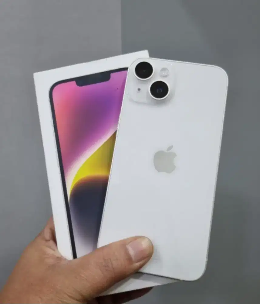 Iphone 14 128gb ibox garansi like new fulset