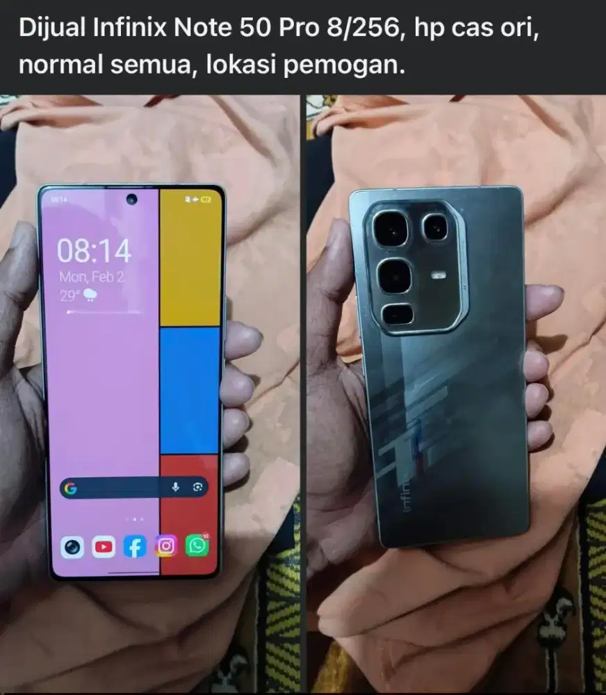 Infinix Note 50 Pro 8/256 Baca Keterangan di Foto