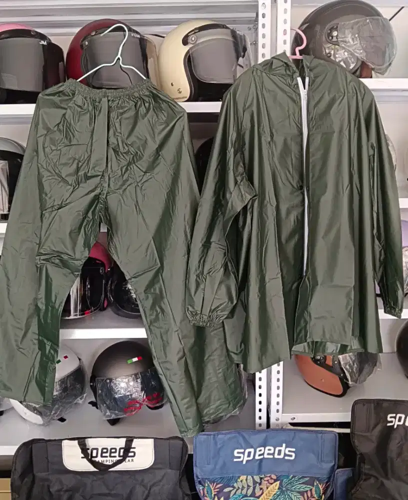 PROMO 100rb BARU Jas Hujan Setelan(Atasan+Celana)Merk Senwil bahan PVC