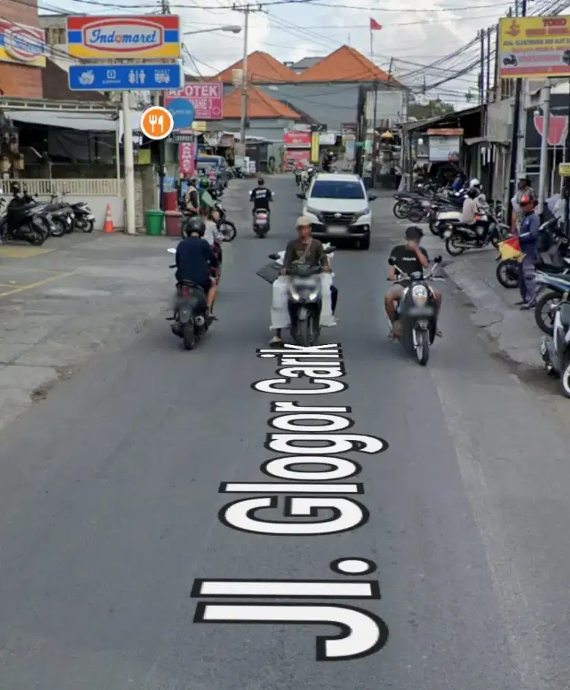 TANAH MURAH JALAN UTAMA GLOGOR CARIK DENPASAR SELATAN