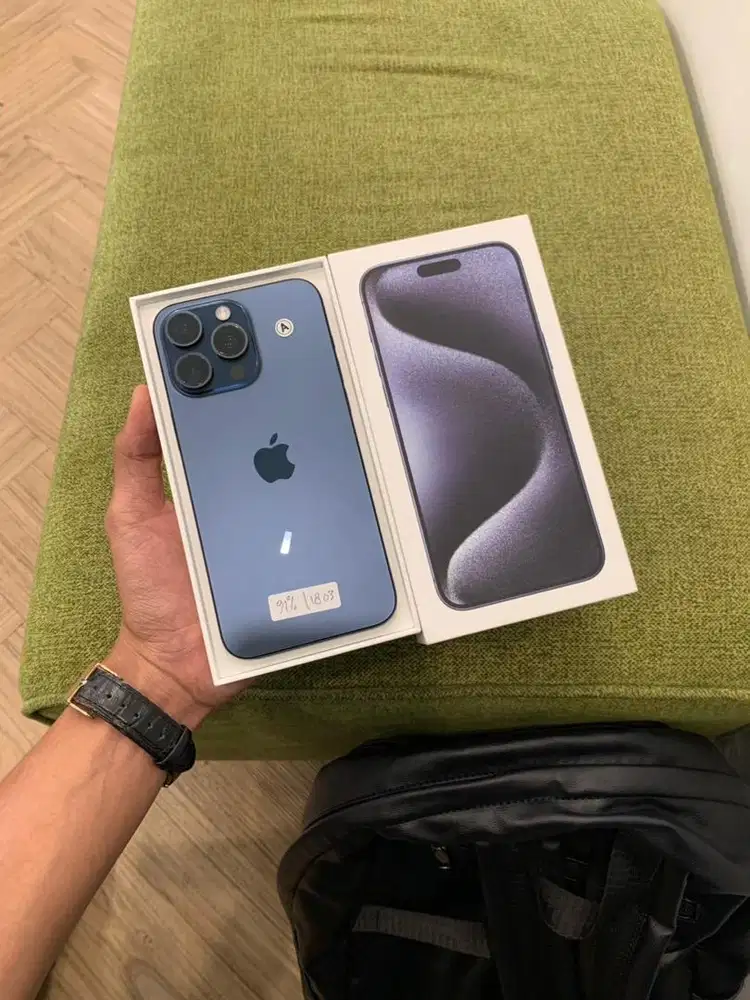 Iphone 15 ProMax 256 (Blue titanium) bh 91%