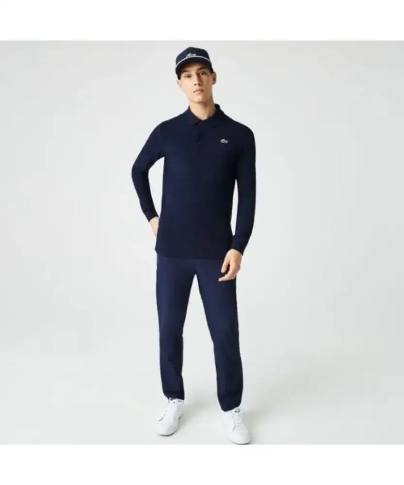 Kaos polo shirt LACOSTE Sport Golf Long Sleeve colour Navy Size No.4