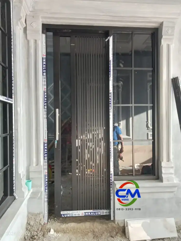 KUSEN PINTU ALUMINIUM ANTI RAYAP MODERN BERKUALITAS SNI